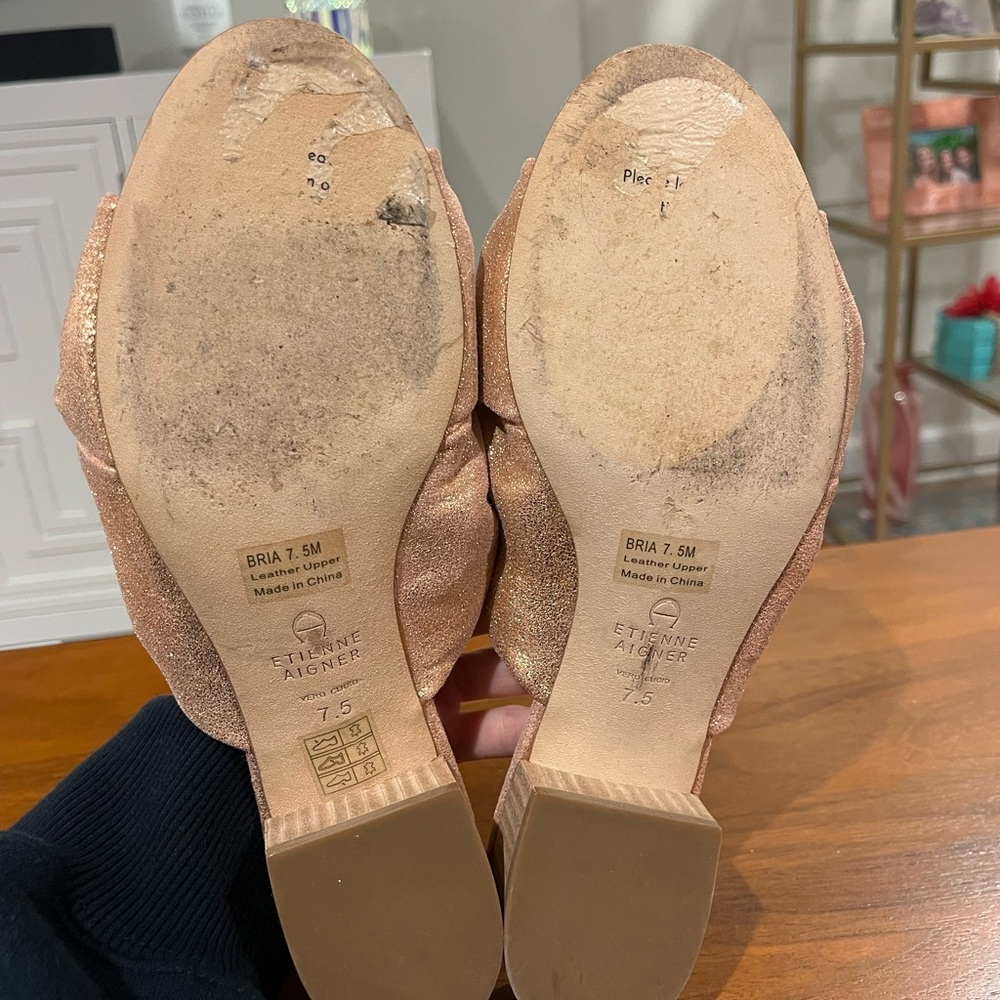 ETIENNE AIGNER Bria Leather Twist Strap Block-Heel Sandals - Picture 4 of 8